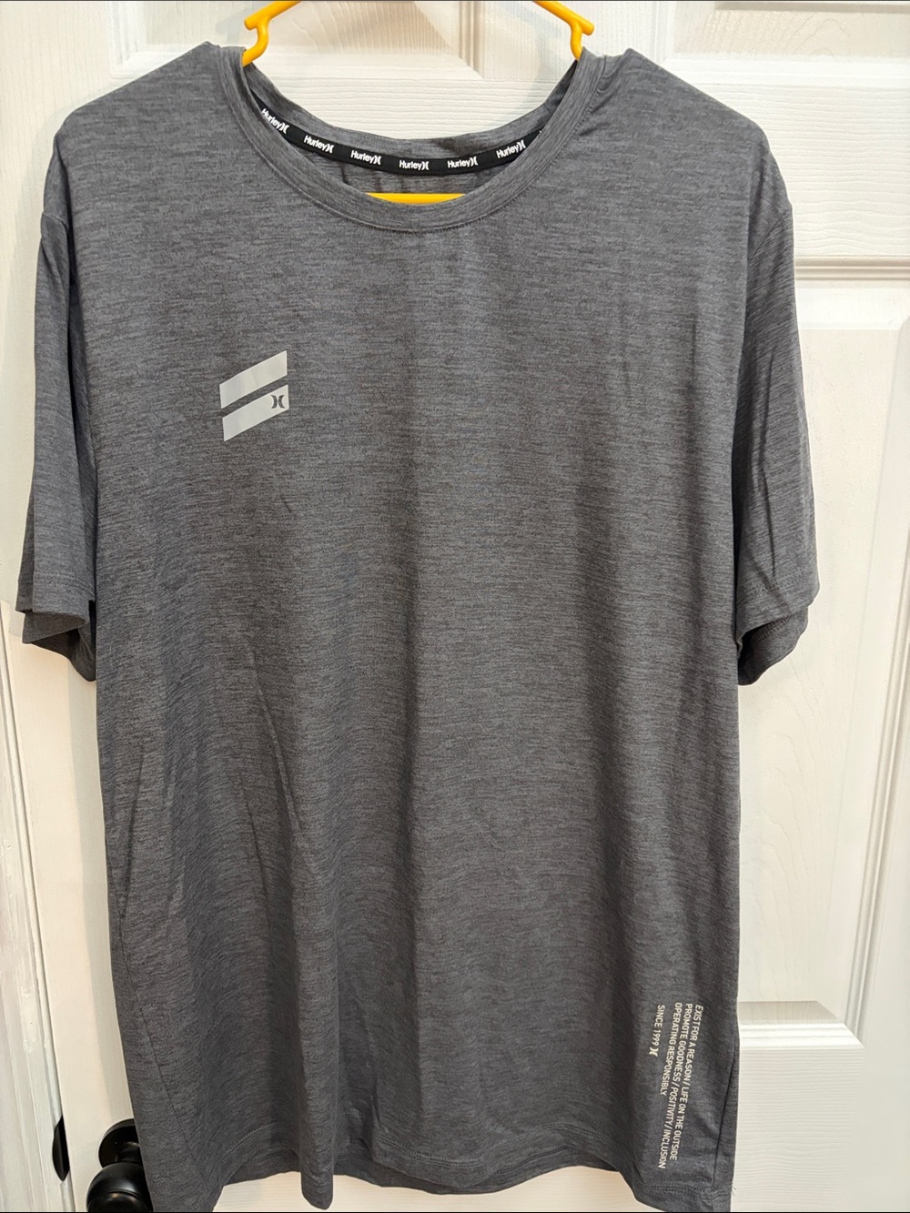 Hurley Gray Heather Short Sleeve Performance Tee